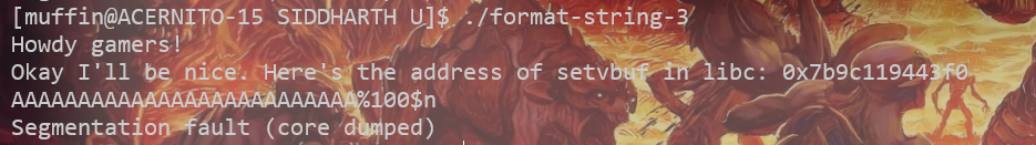 Program Segfaults on Bad Input