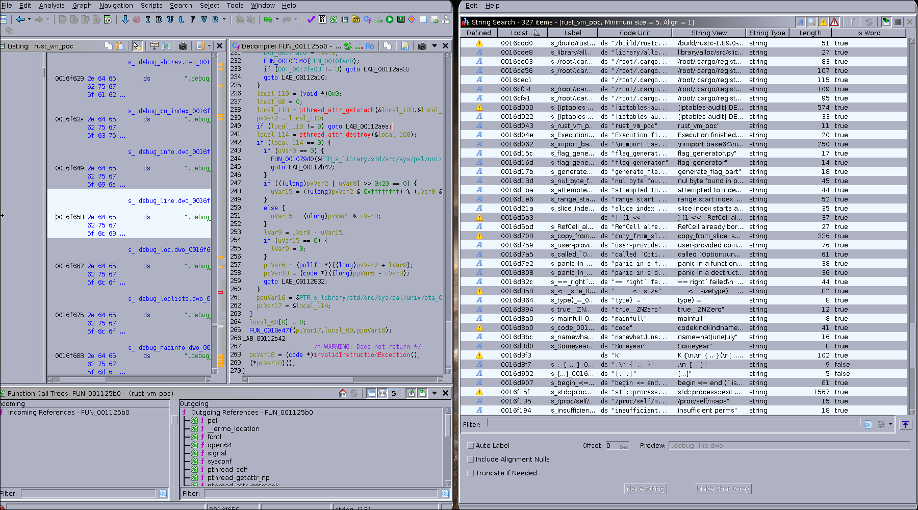 Ghidra entry function analysis