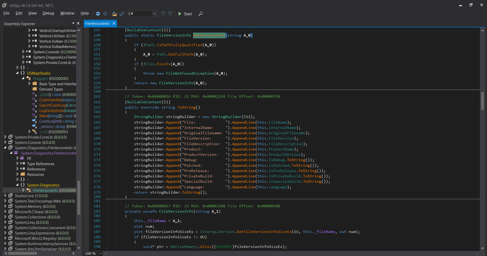 dnSpy CheckProgramUpdate function