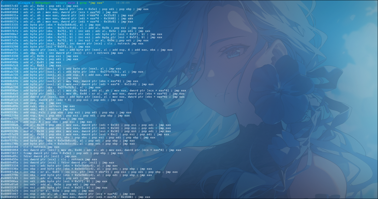 Jump to EAX instruction